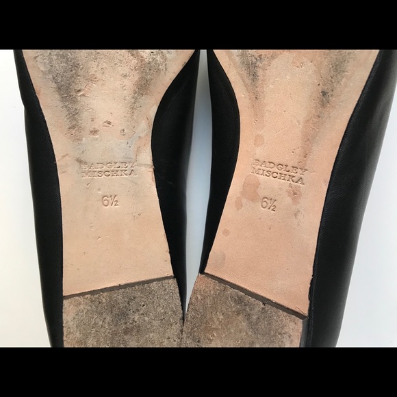 Badgley Mischka Karina Crystal Pointed Toe Flats - Picture 8 of 8